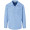 Mens Long Sleeve Micro Check Shirt - Light Blue