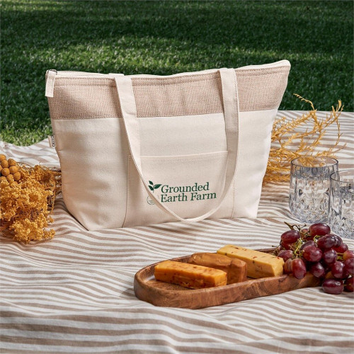 Okiyo Arshi Cotton & Jute 12 Can Lunch Cooler