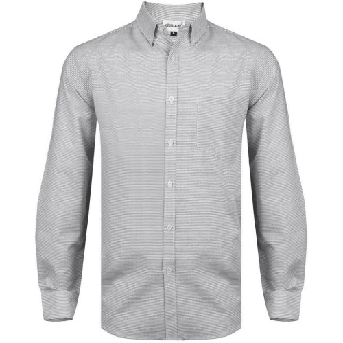 Mens Long Sleeve Earl Shirt - Grey